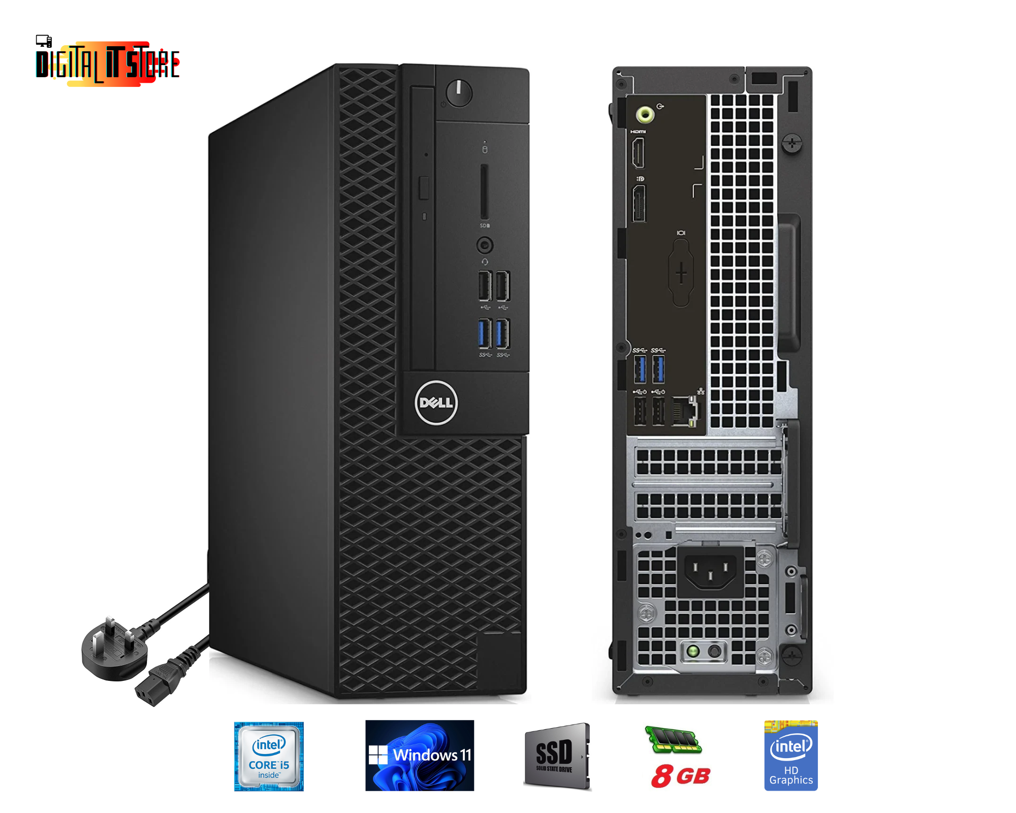 Refurbished Dell Desktop PC (Computer) 8GB RAM 256GB SSD Windows