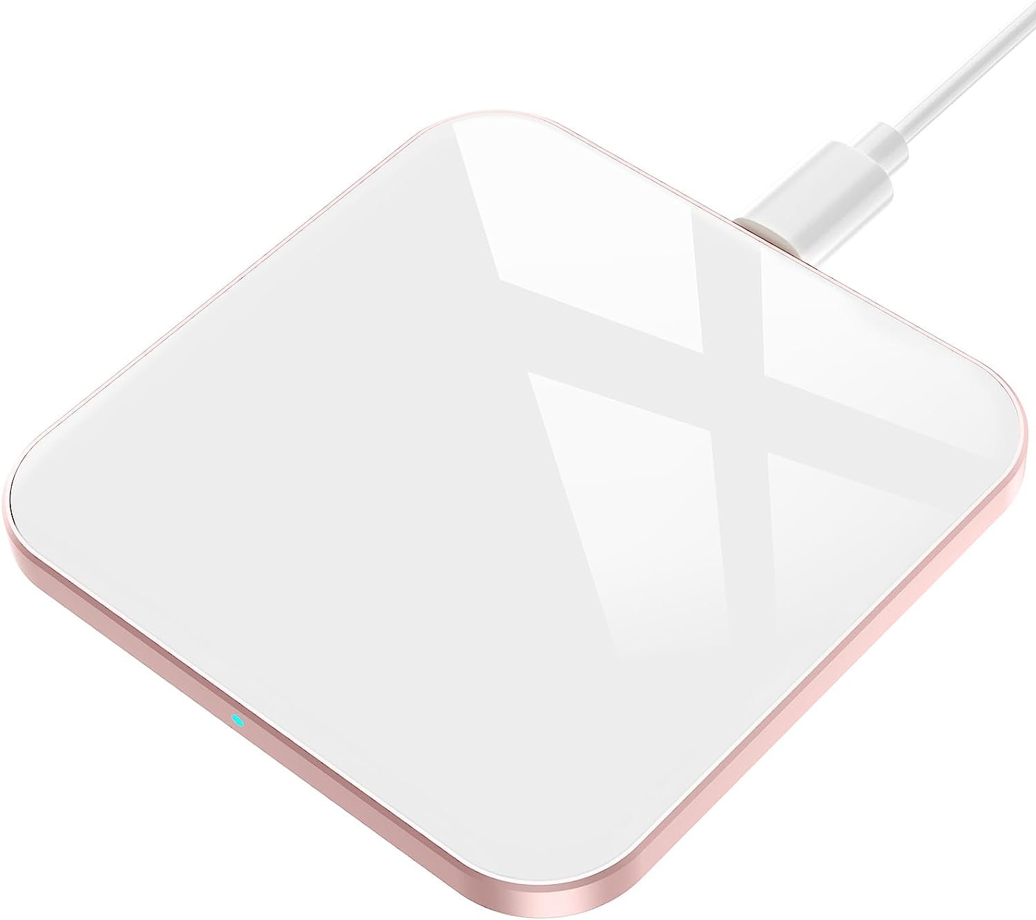 Wireless Charger, Qi-Certified 15W Max Fast Wireless Charging Pad Compatible with iPhone 14/13/12/12 Pro/11/11 Pro/XR/XS/X/8, for Samsung Galaxy S23/S22/S21/S20/S10/S9/S8, AirPods Pro, White - Digital IT Store