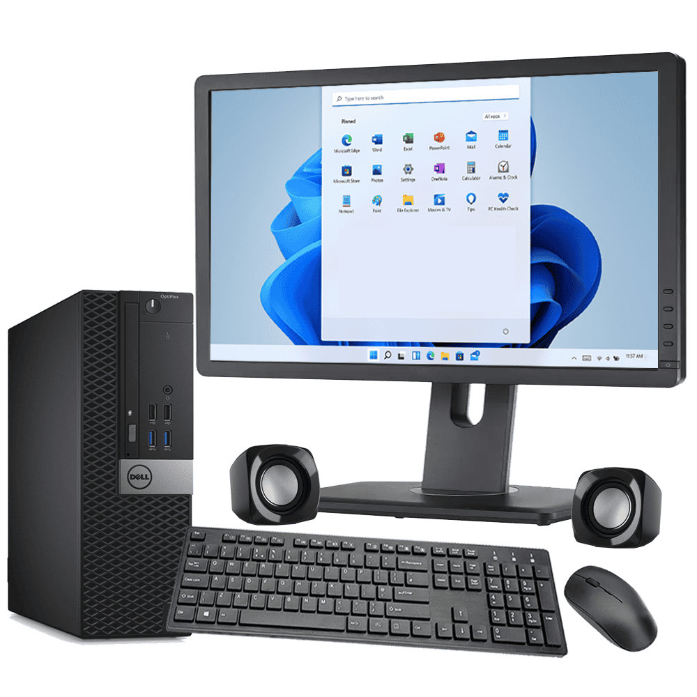 Dell HP Corei5 6th gen SFF Computer 24" Monitor 16GB Ram 500GB SSD WiFi Free Delivery - Digital IT Store