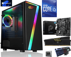 Gaming PC Computer Corei5 10400F 16GB 1TB SSD Win 11 Pro WiFi 10TH Gen - Digital IT Store