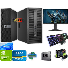 Gaming PC Bundle Corei5-6500 16GB 480GB SSD Nvidia GT 730 Win 11 WiFi - Digital IT Store