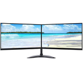 Dual Monitor Screen Full HD HDMI Refurbished Grade A Dell HP Brand, Brand New Stand 2X24" Full HD Screens - Digital IT Store