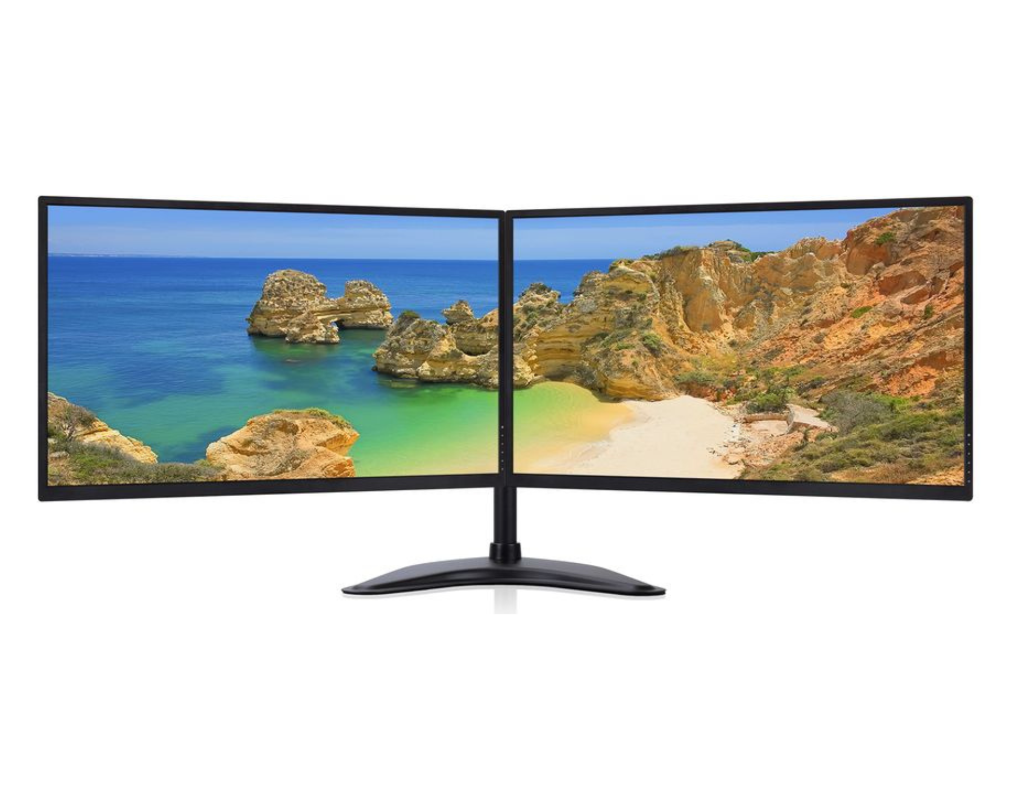 Dual Camera Computer Dell/HP PC Computer Bundle with Dual Monitors 2x24