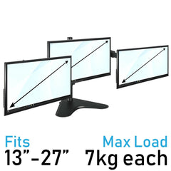 Frameless Triple Monitor Screen bundle 3X27" HDMI Full HD IPS Monitors With Brand New Triple Stand - Digital IT Store