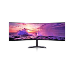 Dual Monitor Screen Full HD HDMI Refurbished Grade A Dell HP Brand, Brand New Stand 2X24" Full HD Screens - Digital IT Store