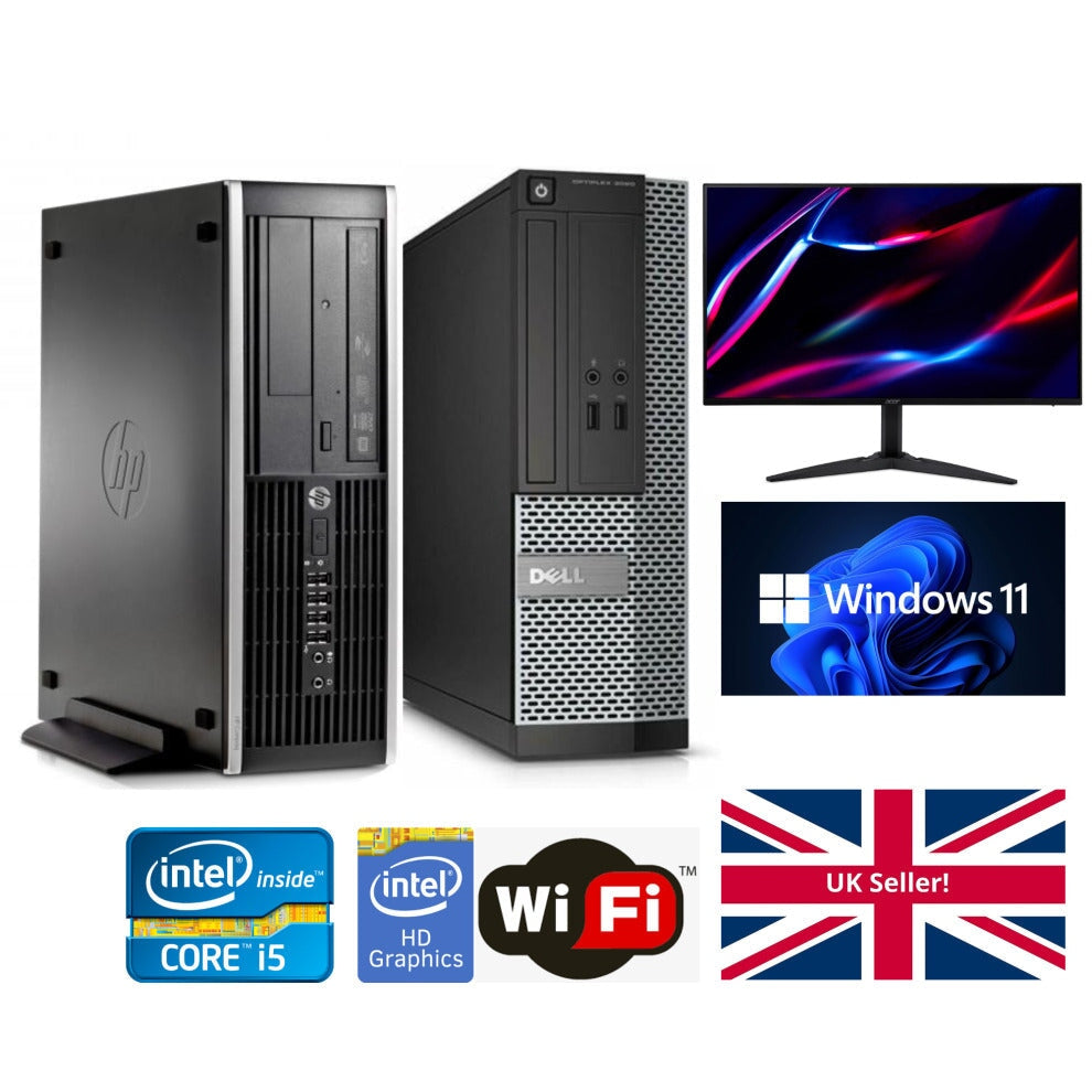 Windows 11 PC Computer Bundle Core i5 Full set TFT WiFi 8GB 240GB SSDi ...